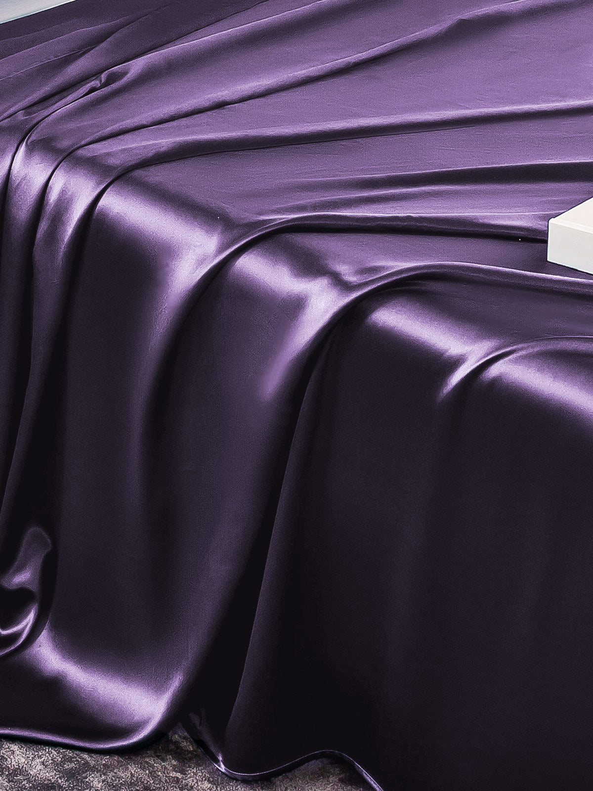 [Morado Oscuro] SilkSilky-ES 22Momme Seda Pura Bedding Set 005,