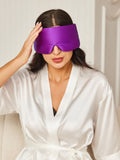 SilkSilky ES 19Momme Seda Pura Eye Mask Púrpura 002