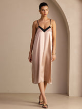 [Toscana] SilkSilky-ES V Neck Vestido 005