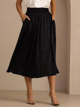 [Negro] SilkSilky-ES Falda 001