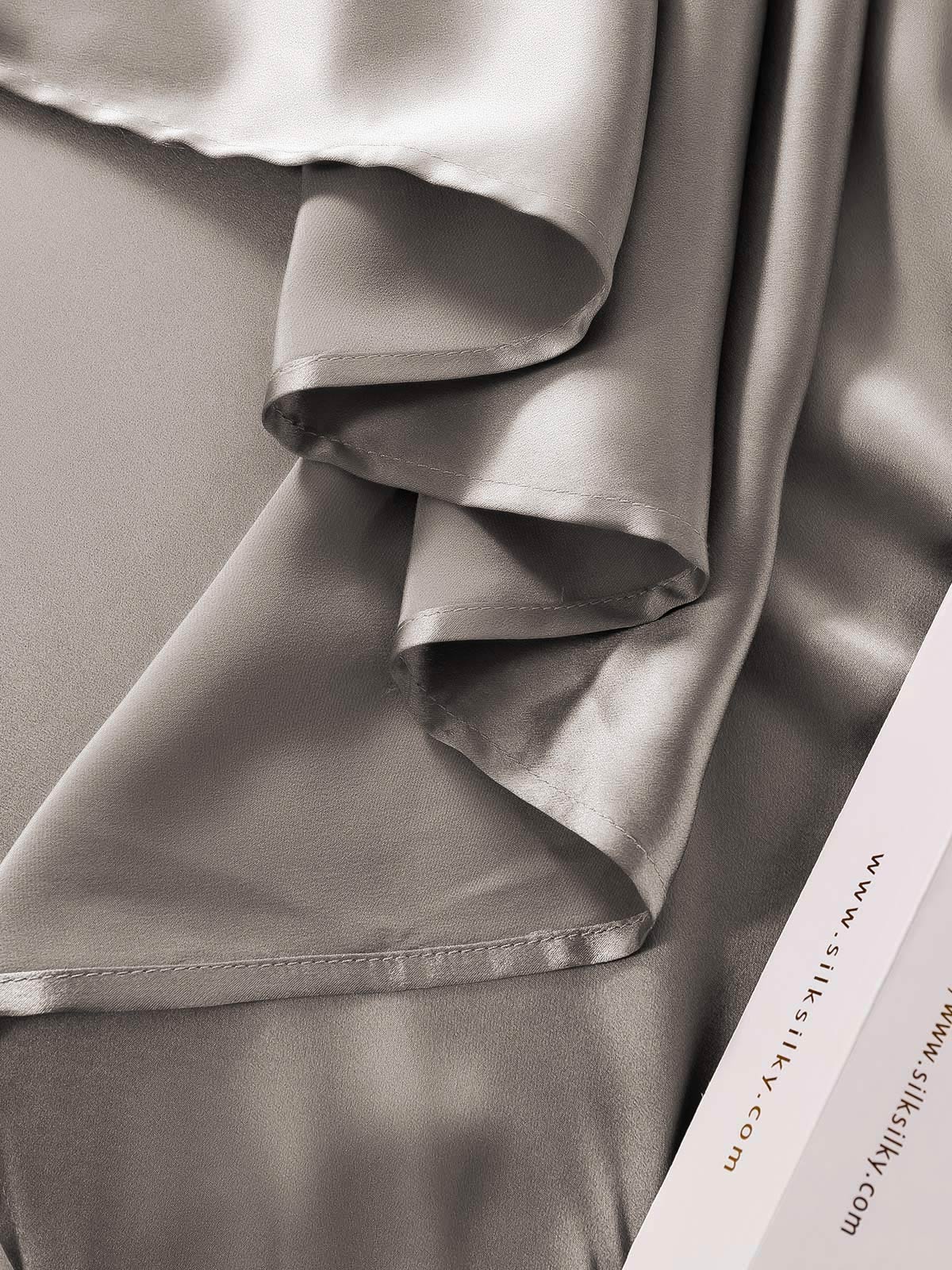 [Gris] SilkSilky-ES 22Momme Seda Pura Bedding Set 006