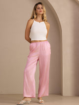 [Raya Diplomática Rosa] SilkSilky-ES Womens Pants 006