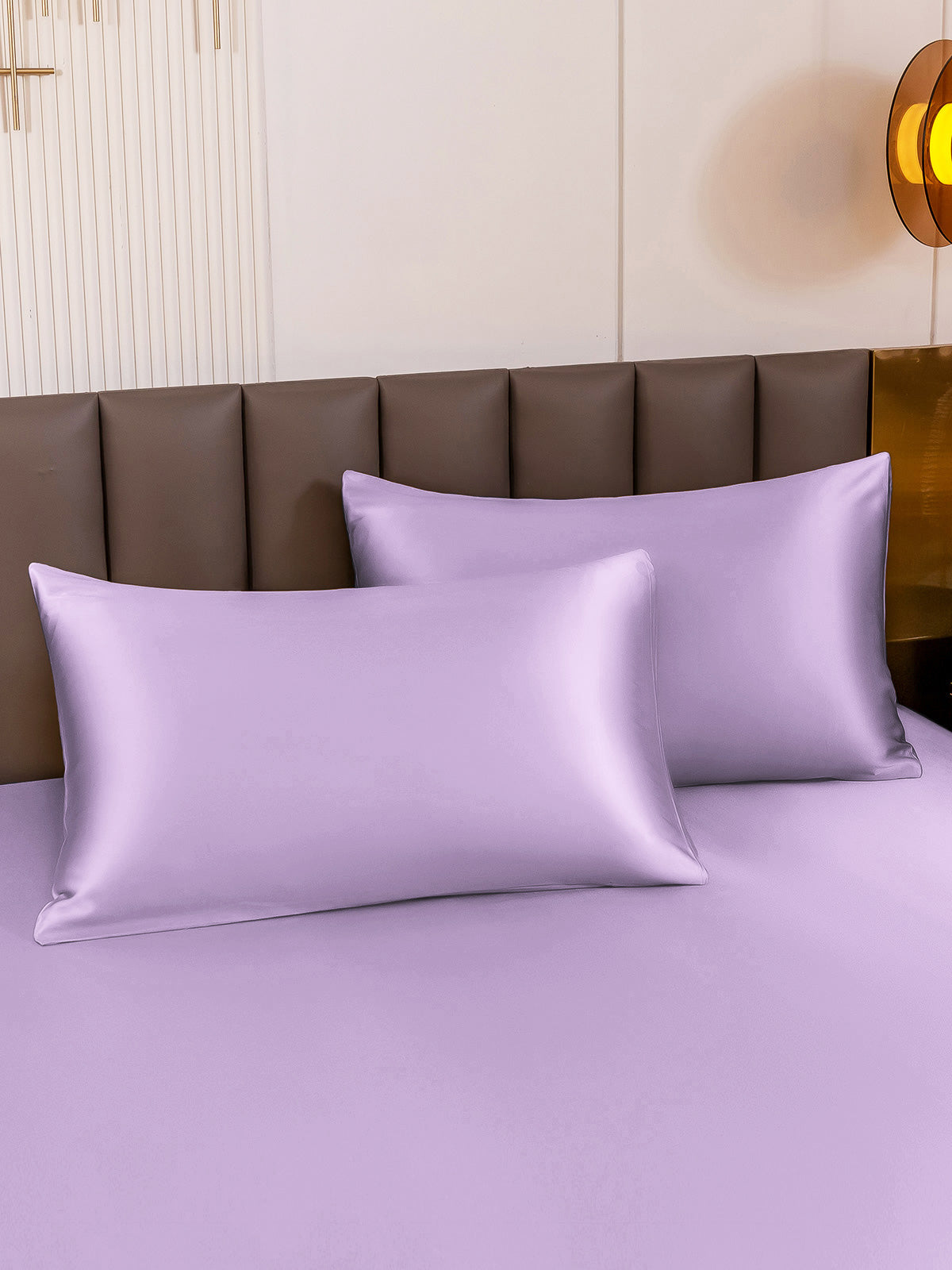 SilkSilky-ES 19Momme Seda Pura Pillowcase Lavanda 001