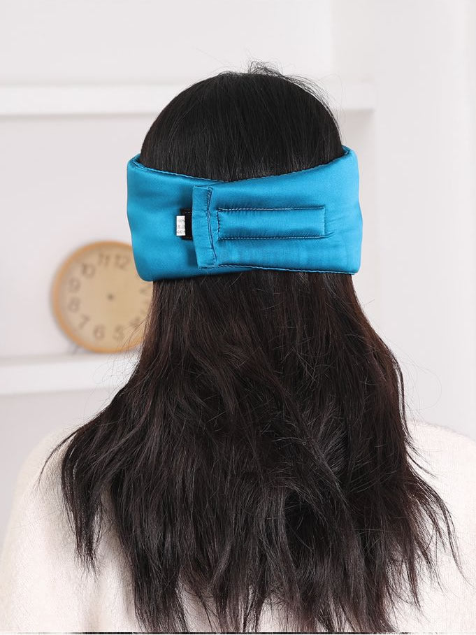 [Azul Real] SilkSilky-ES 19Momme Seda Pura Eye Mask 003