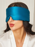 SilkSilky ES 19Momme Seda Pura Eye Mask AzulReal 001