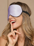 SilkSilky ES 19Momme Seda Pura Eye Mask Lavanda 003