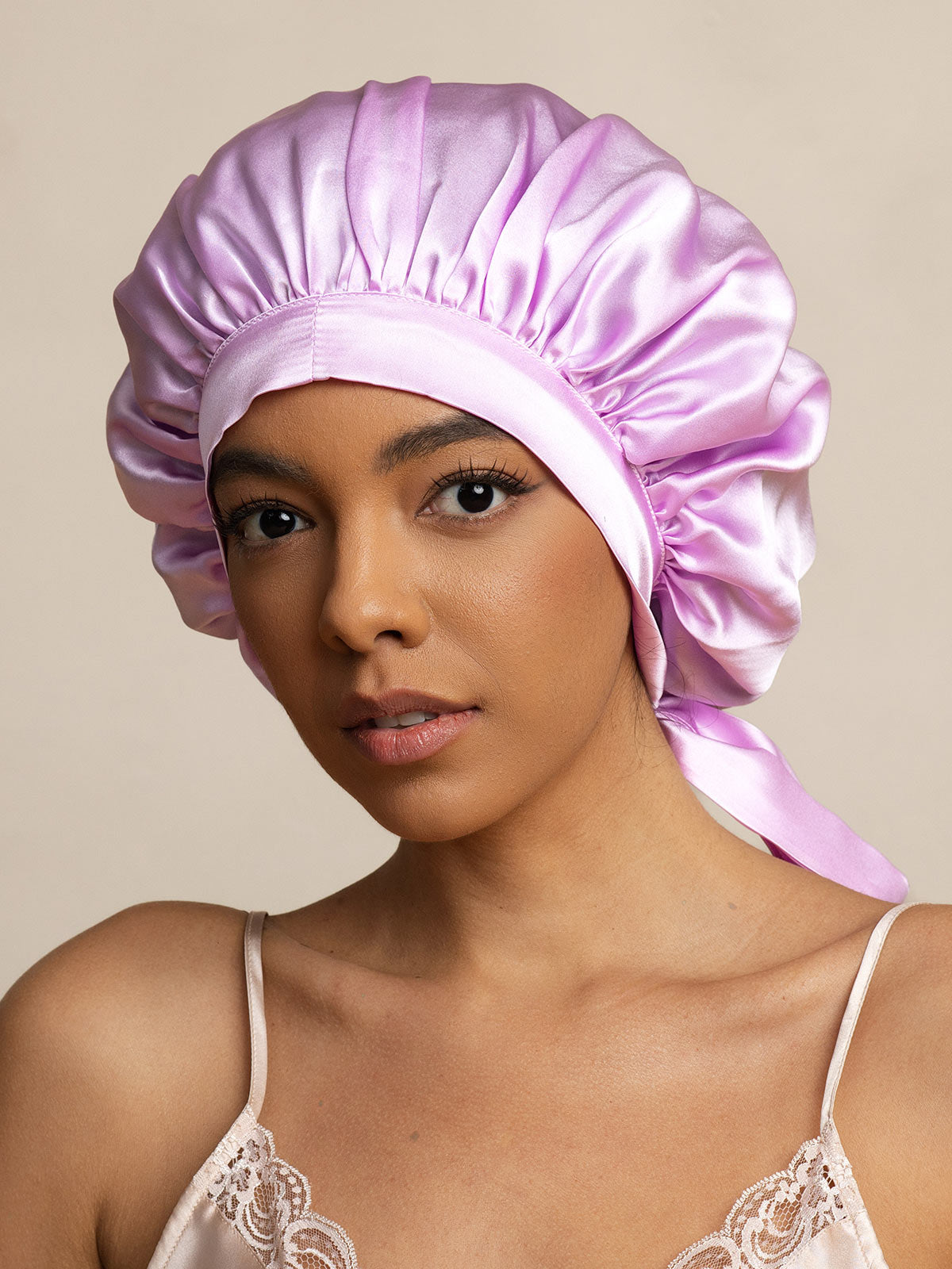 [Lavanda] SilkSilky-ES Seda Pura Sleep Cap 003