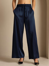[AzulOscuro] SilkSilky-ES 19Momme Womens Pants 001