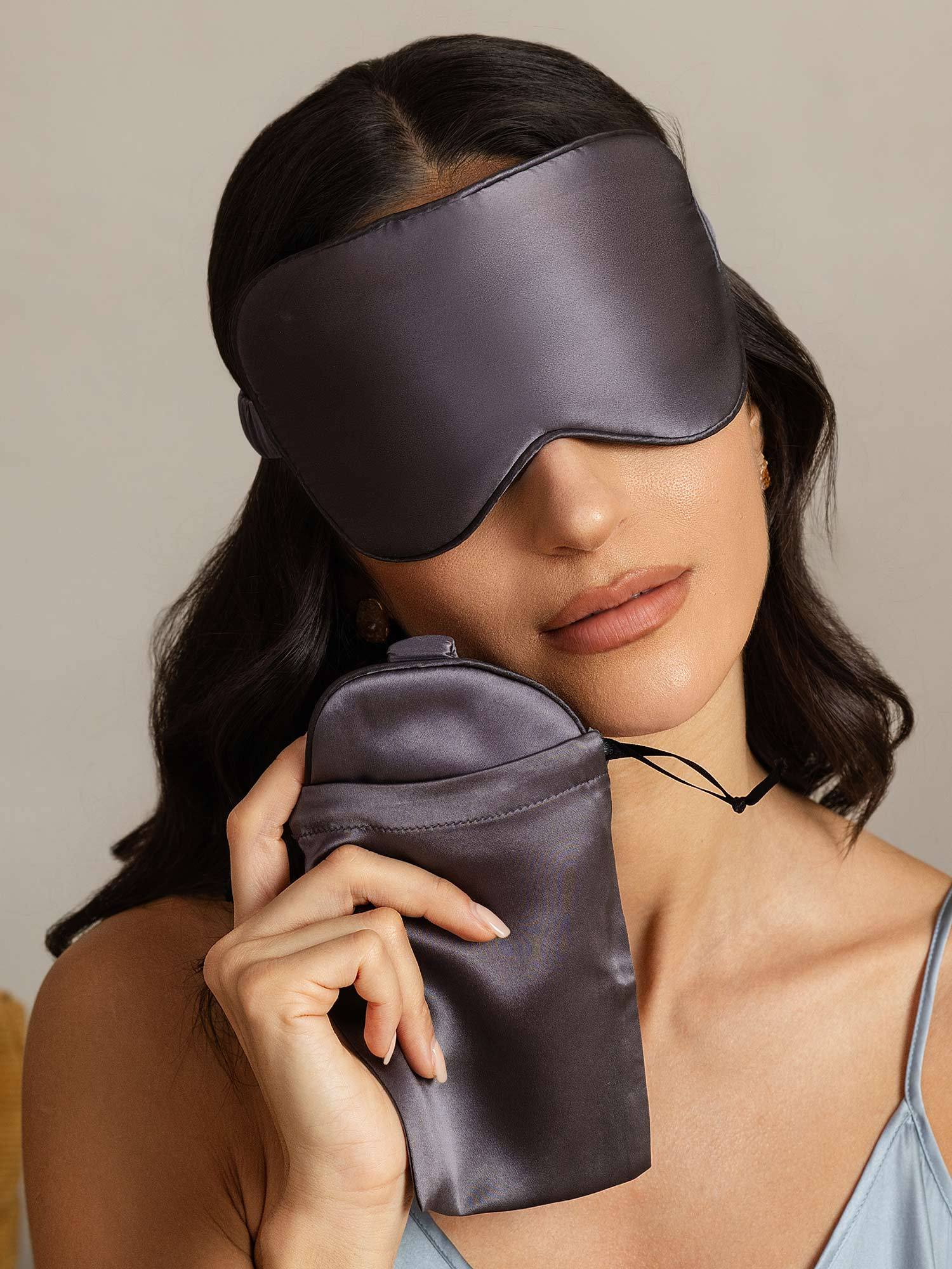 [GrisOscuro] SilkSilky-ES Seda Pura Eye Mask 002