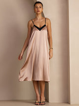 [Toscana] SilkSilky-ES V Neck Vestido 006