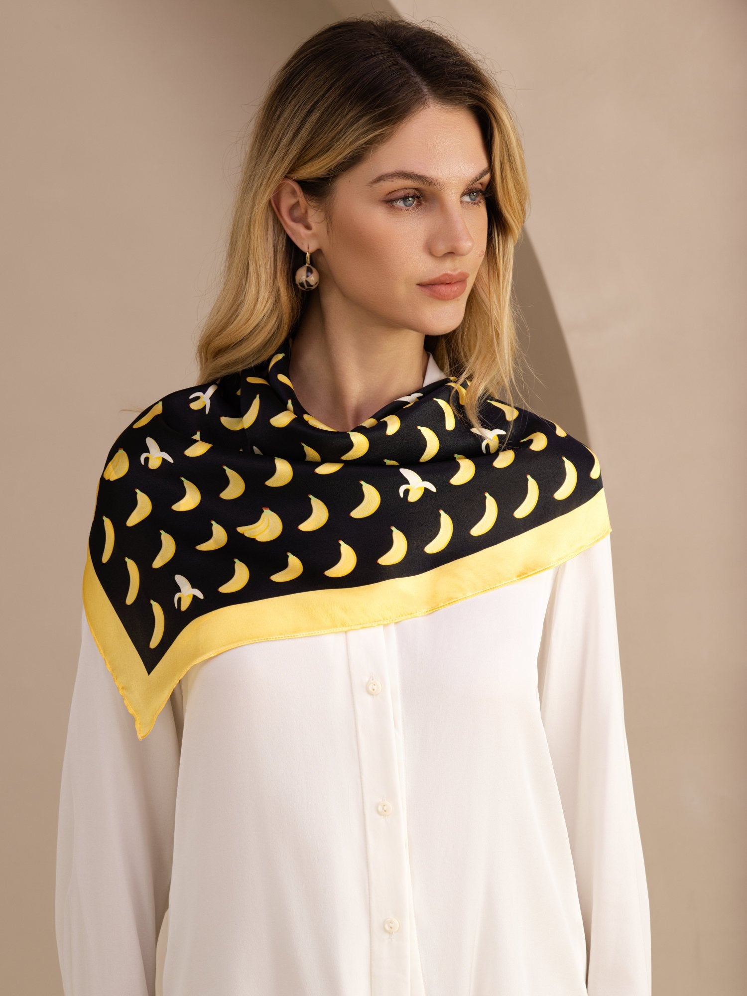 [Plátano Negro] SilkSilky-ES Scarf 002