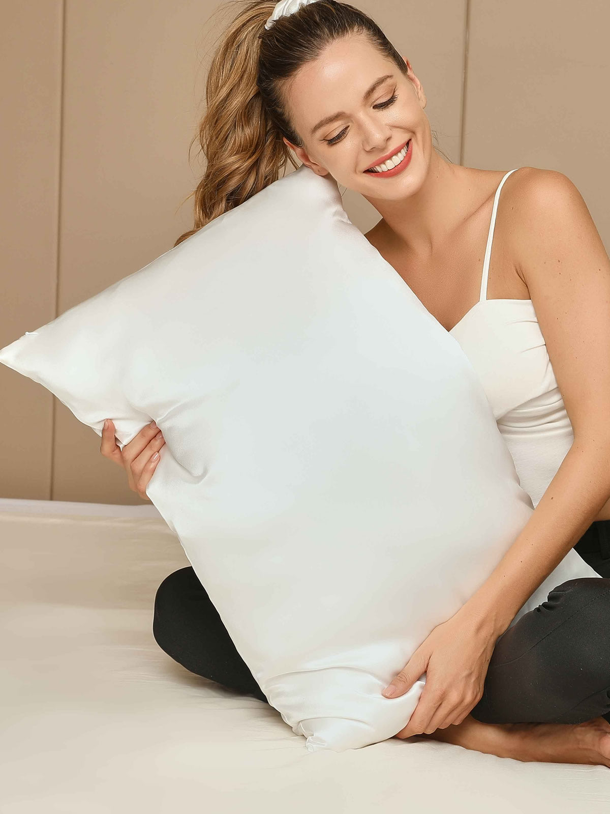 [Blanco] SilkSilky-ES 22Momme Seda Pura Pillowcase 005