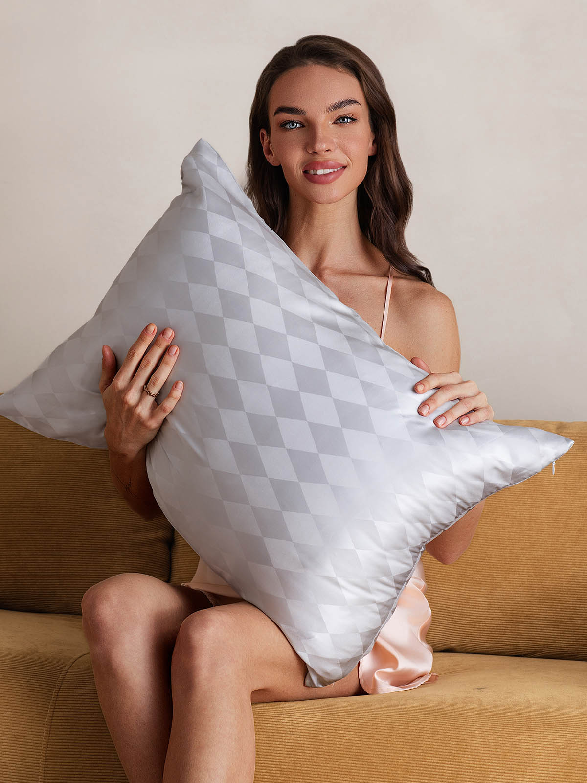 Funda De Almohada 100% Seda Pura Orgánica Estampada