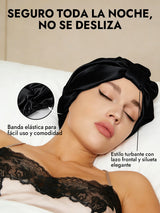 [Negro] SilkSilky-ES Gorros De Dormir 004