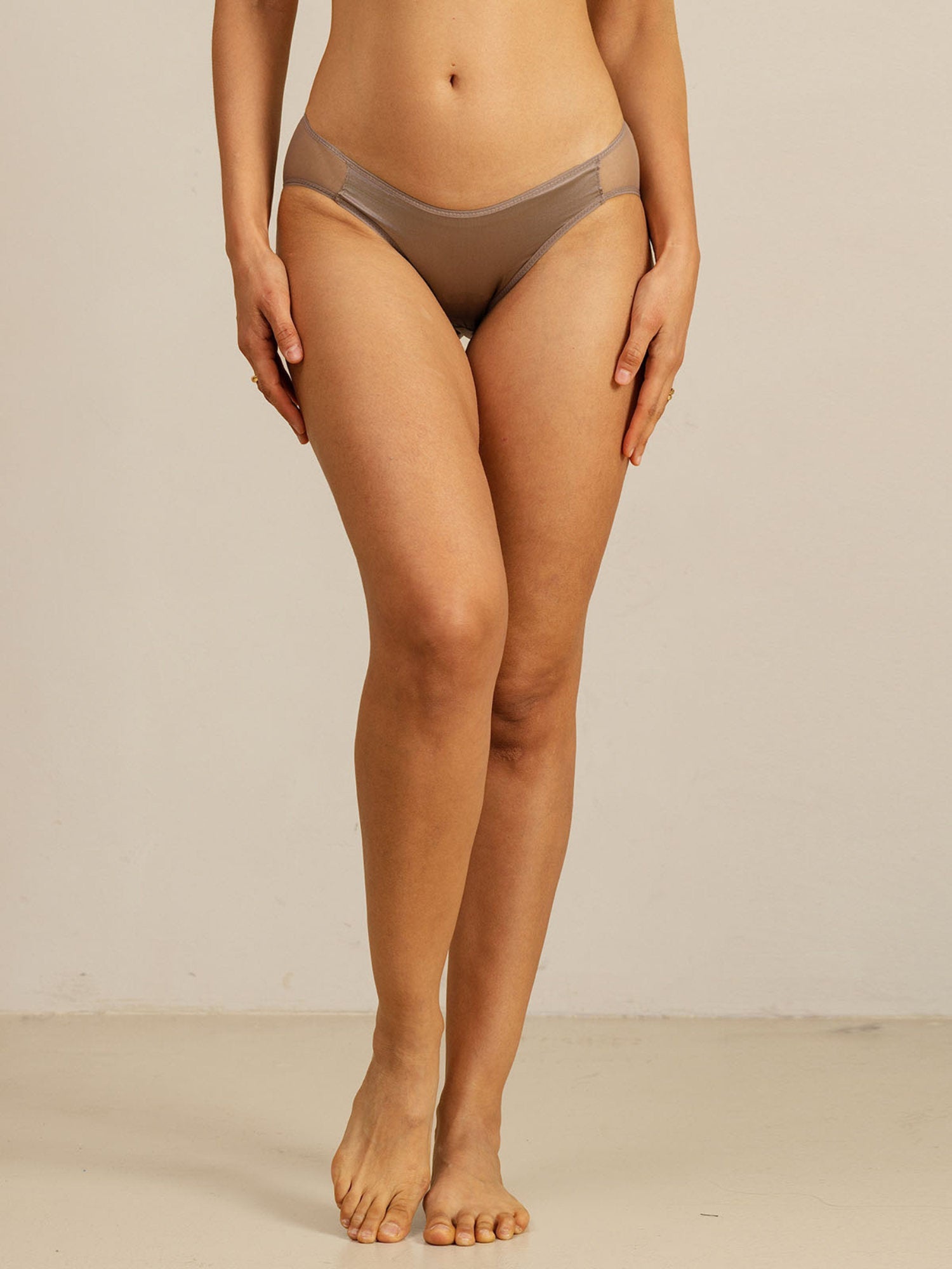 [Café] SilkSilky-ES 19Momme Braguitas de Mujer 001