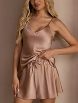 [Toscana] SilkSilky-ES Spaghetti Strap V Neck Conjunto de tirantes 004