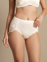 [Blanco] SilkSilky-ES 100% Silk Jersey Braguitas de Mujer 003