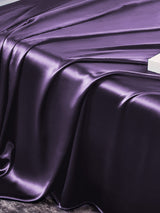 [Morado Oscuro] SilkSilky-ES 25Momme Seda Pura Bedding Set 005