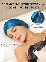 [Azul Real] SilkSilky-ES Gorros De Dormir 006