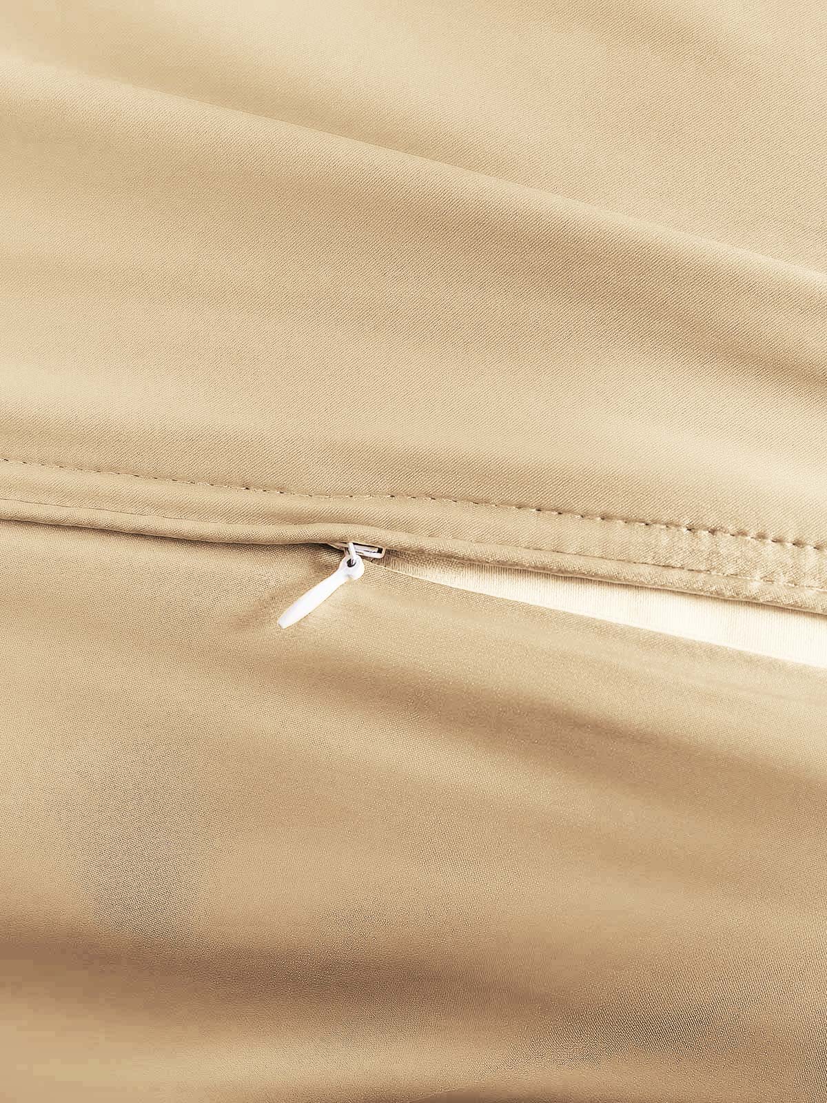 [Beige] SilkSilky-ES 19Momme Seda Pura Duvet Cover 005