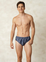 [AzulGrisáceo] SilkSilky-ES Seda Pura Mens Underwear 004