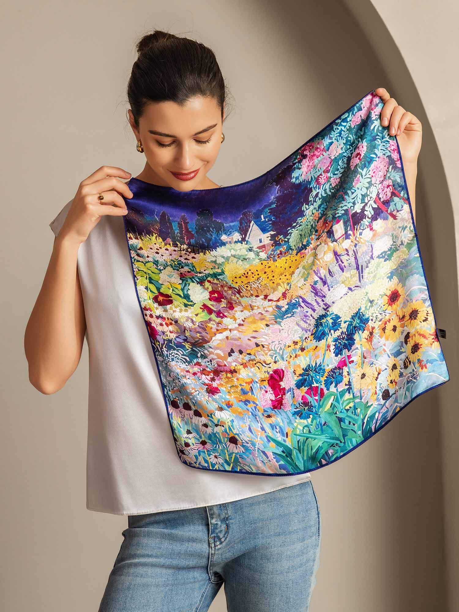 [P093] SilkSilky-ES Seda Pura Scarf 004