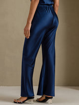 [Azul Oscuro] SilkSilky-ES Pantalones de mujer 002