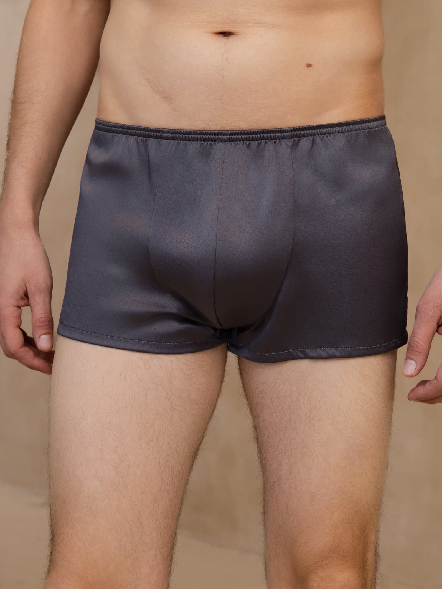 [Gris Oscuro] SilkSilky-ES Mens Underwear 001