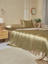 [Beige+Caqui] SilkSilky-ES 22Momme Juego de ropa de cama 003