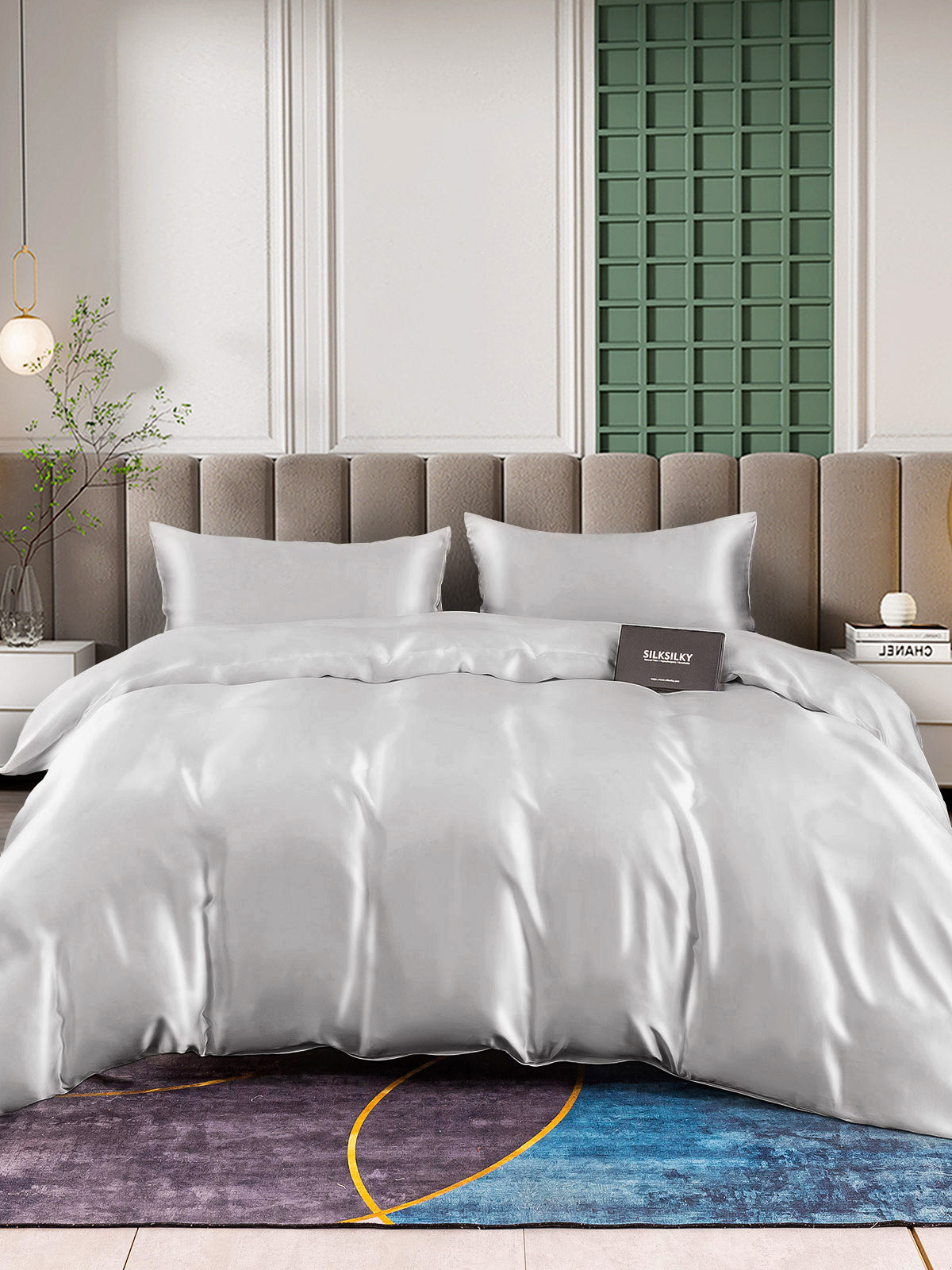 [Plata] SilkSilky-ES 25Momme Seda Pura Bedding Set 004