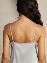 [Plata] SilkSilky-ES Spaghetti Strap Cowl Neck Top de tirantes 005