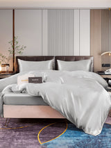 [Plata] SilkSilky-ES 22Momme Seda Pura Bedding Set 003,