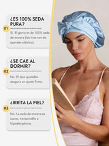 [Cielo Azul] SilkSilky-ES Gorros De Dormir 006