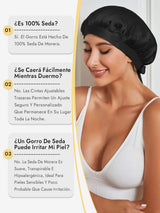 [Negro] SilkSilky-ES Gorros De Dormir 005
