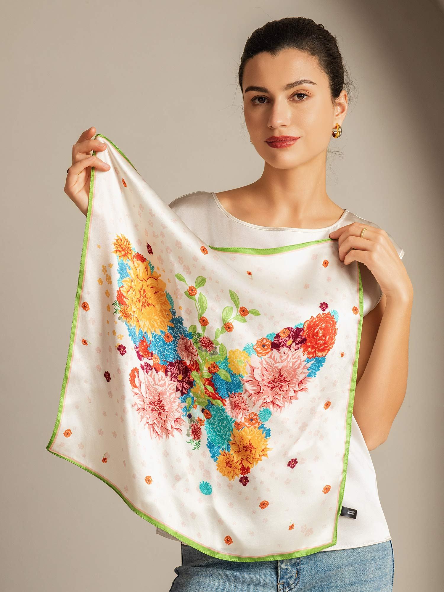 [P091] SilkSilky-ES Seda Pura Scarf 002