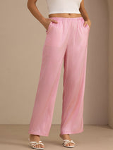 [Raya Diplomática Rosa] SilkSilky-ES Womens Pants 001