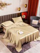 [Beige] SilkSilky-ES 19Momme Juego de ropa de cama 001