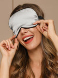 SilkSilky ES 19Momme Seda Pura Eye Mask Gris 002