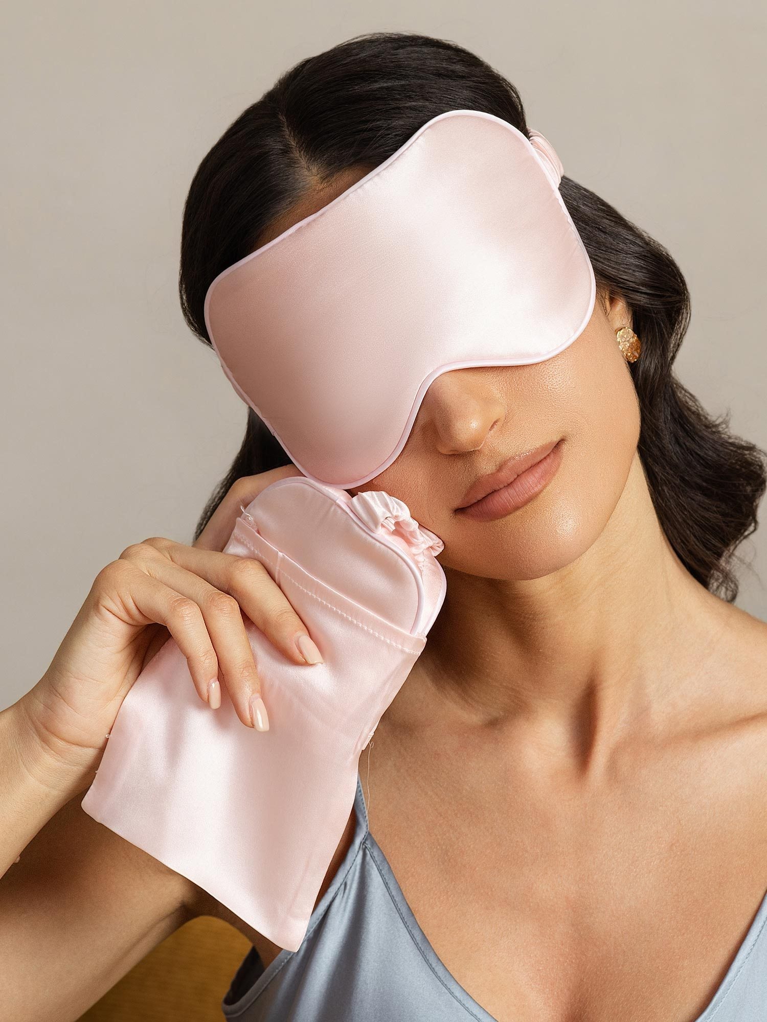 [Rosa] SilkSilky-ES Seda Pura Eye Mask 006