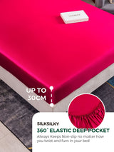 [Vino] SilkSilky-ES 19Momme Juego de ropa de cama 004
