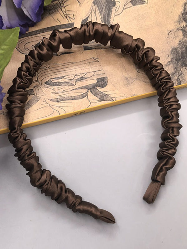 [Café] SilkSilky-ES 19Momme Seda Pura Scrunchie 003