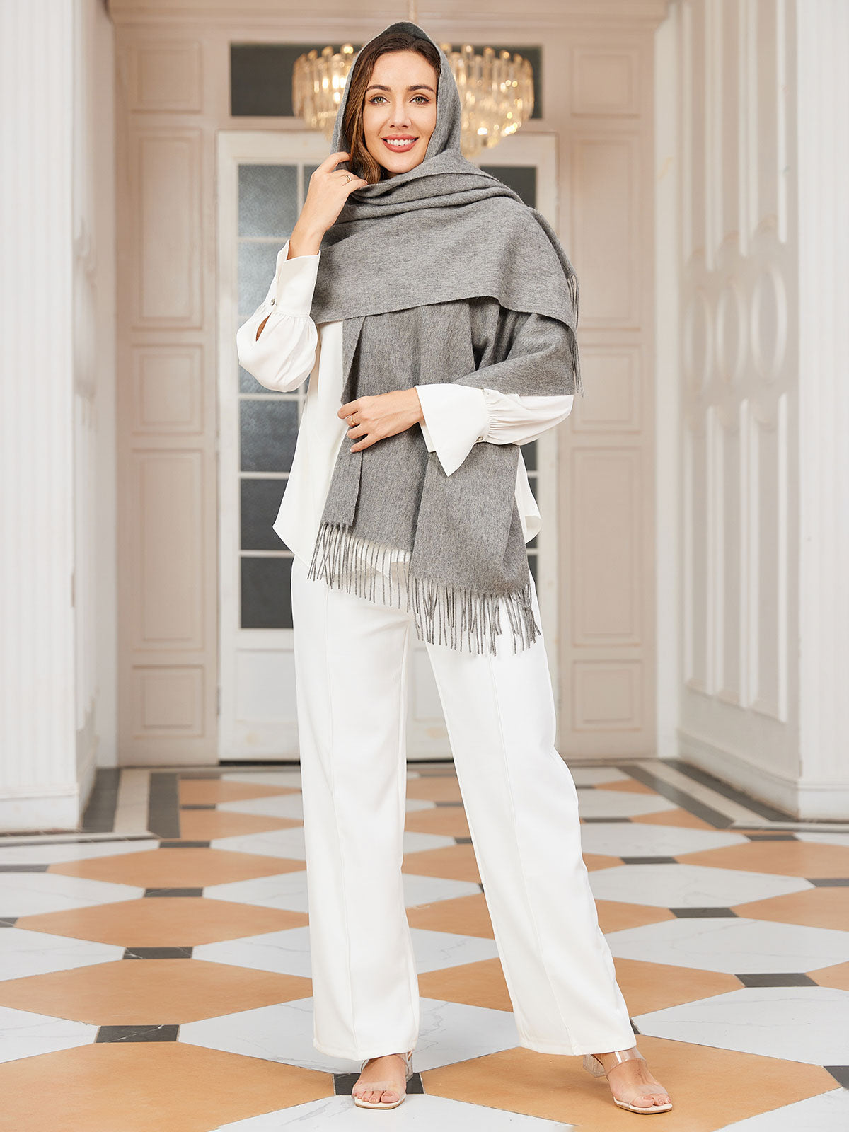 [Gris] SilkSilky-ES Lana Scarf 002