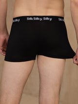 [Negro] SilkSilky-ES 100% Silk Jersey Ropa interior de hombres 002