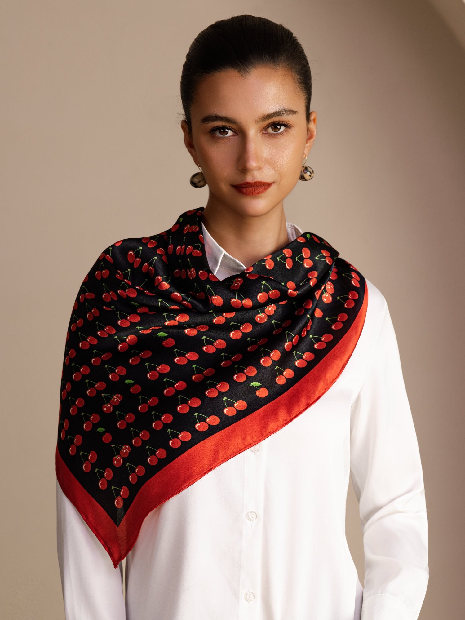 [Cereza Negra] SilkSilky-ES Scarf 002