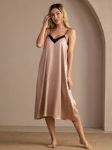[Toscana] SilkSilky-ES V Neck Camisón 005