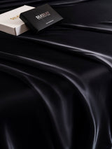 [Negro] SilkSilky-ES 25Momme Sábana 005