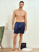 [Azul Oscuro] SilkSilky-ES Mens Sleep Bottoms 004