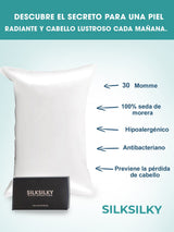 [Blanco] SilkSilky-ES 30Momme Seda Pura Pillowcase 003