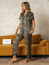 [Leopardo] SilkSilky-ES Seda Pura Womens Pajamas 004