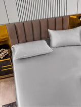 [Plata] SilkSilky-ES 22Momme Juego de ropa de cama 005